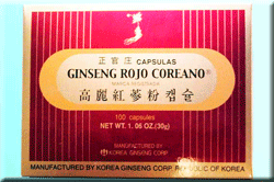 Ginseng Rojo Coreano (100 Càpsules)